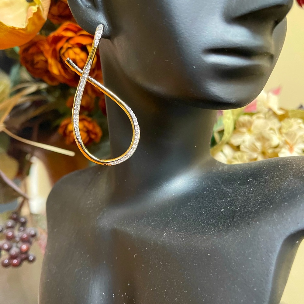 Swarovski Twist Hoop Earrings